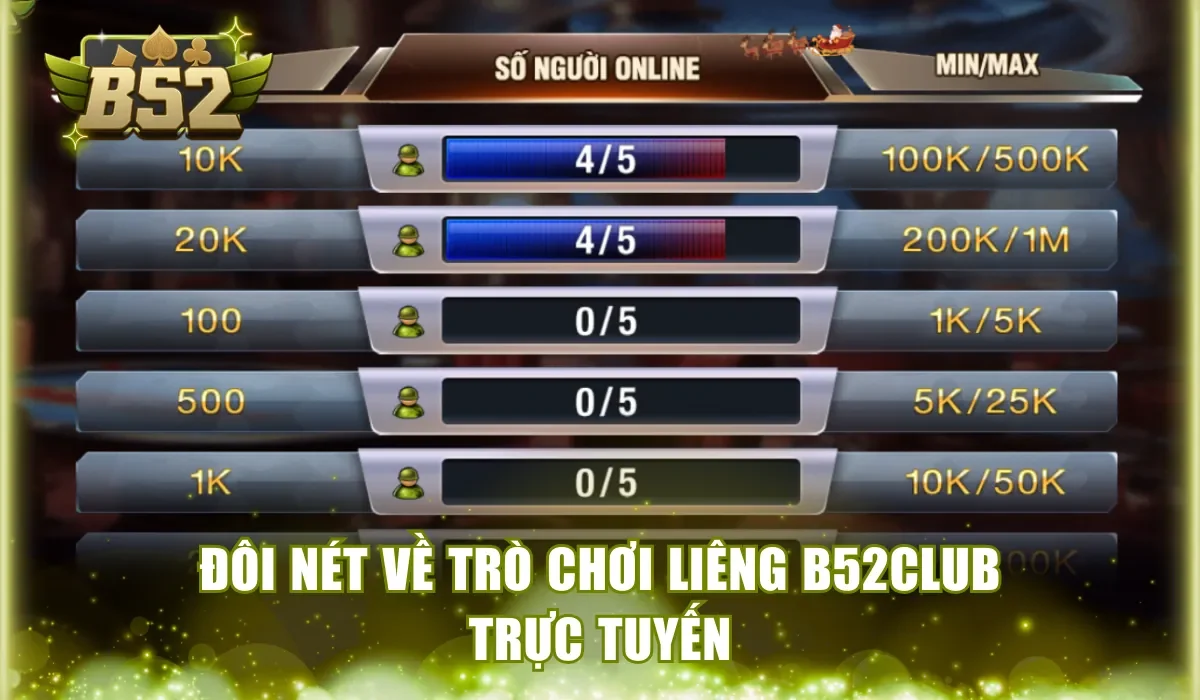 Đôi nét về trò chơi Liêng B52Club trực tuyến