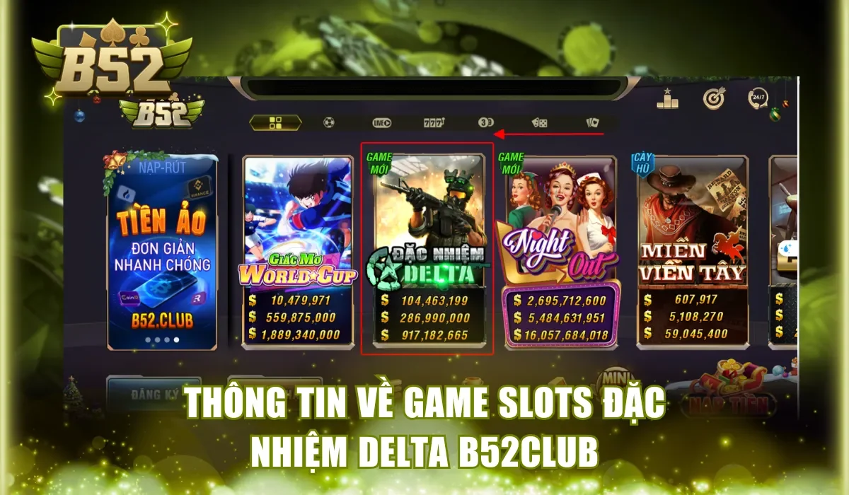 Thông tin về game slots đặc nhiệm Delta B52Club